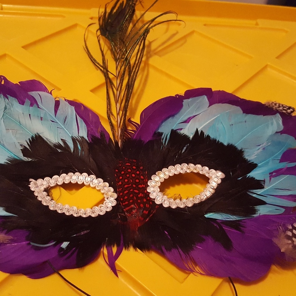 Feather Masquerade Mask